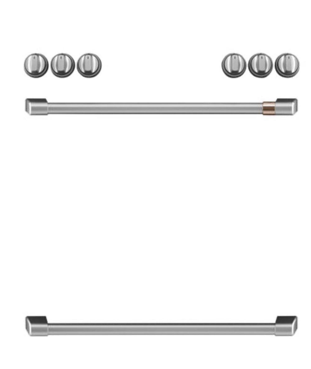 Cafe Brushed Stainless Steel Knob Handle Kit 30" CXFCEHKPMSS *NEW* Open Box